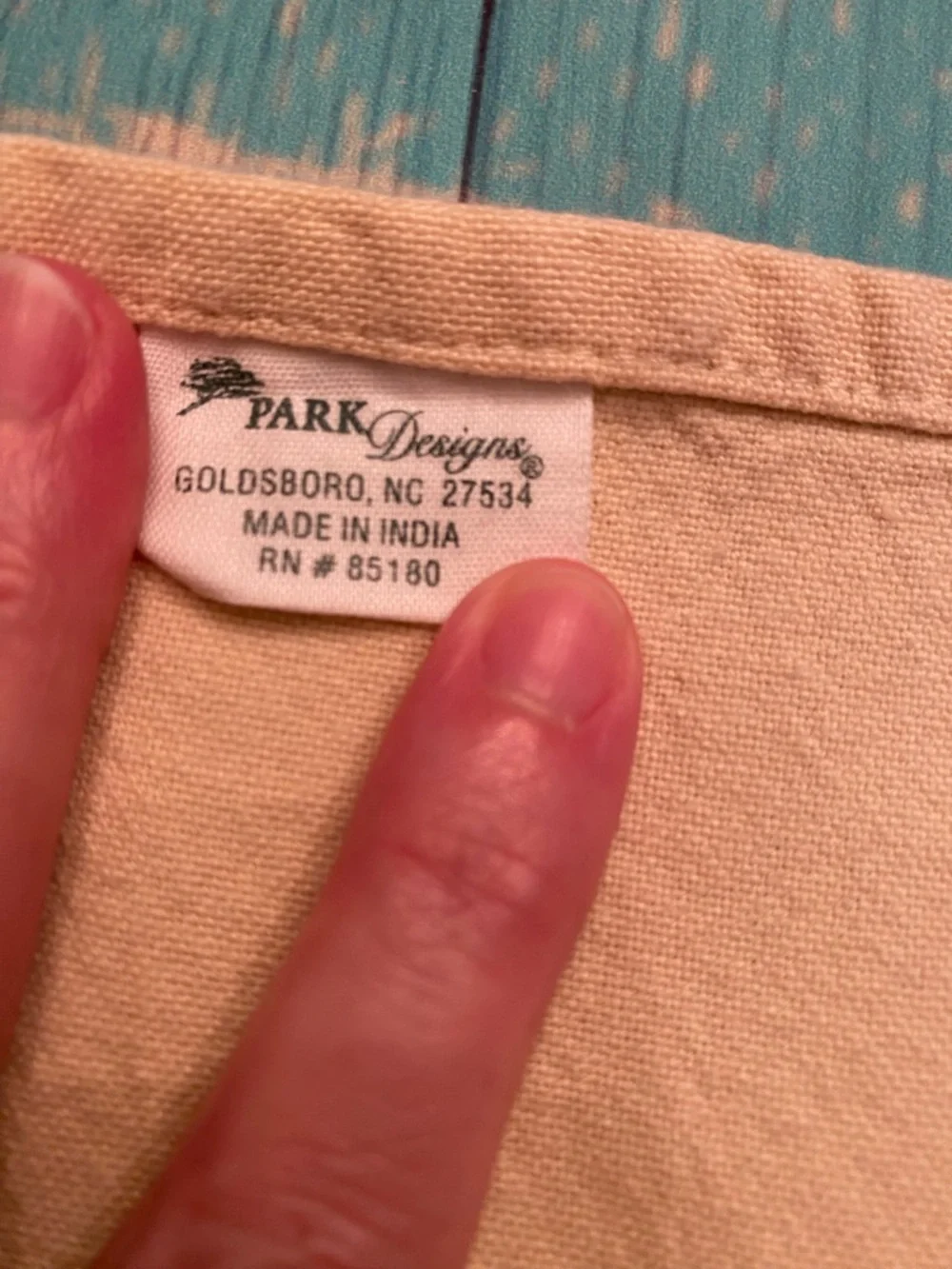 Park Designs Beige/Tan Floral Kitchen Towel